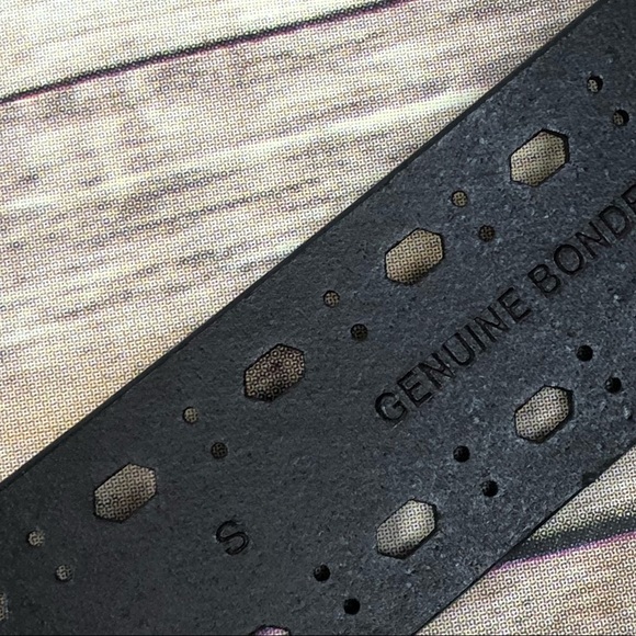 LEATHER Belt | Dark Brown Brush Silver Small - Picture 2 of 4